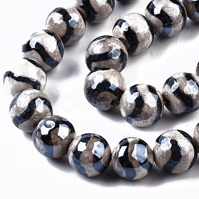 Tibetan Style dZi Beads X-G-S359-257B-1