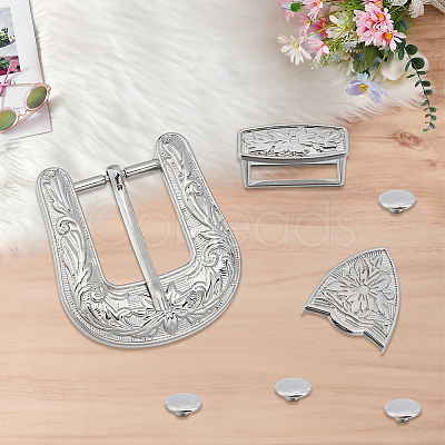 1Pc Belt Alloy Buckle Sets FIND-GF0008-76P-1
