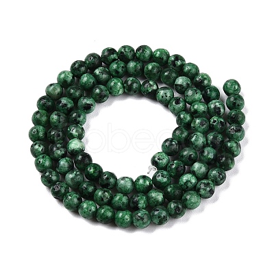 Dyed Natural White Jade Beads Strands G-T140-4mm-B08-1