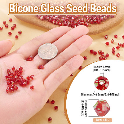 Picasso Baking Paint Glass Seed Beads SEED-TA0001-62I-1