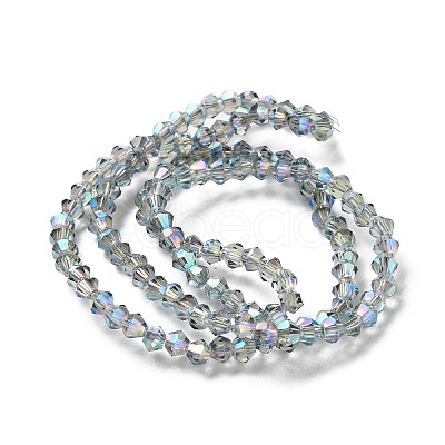 Electroplate Glass Beads Strands EGLA-J026-3mm-F10-1