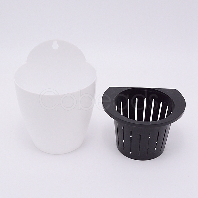 Wall Hanging Plastic Planter Container Vase AJEW-WH0155-56C-1