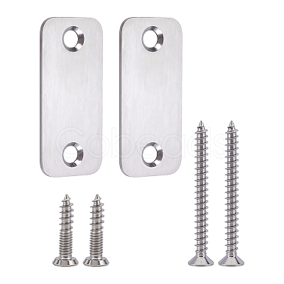 201 Stainless Steel Door Lock Hole Cover Plate DIY-WH0750-373B-1