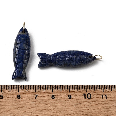 Natural Dyed Lapis Lazuli Carved Pendants X-G-G314-01G-05-1