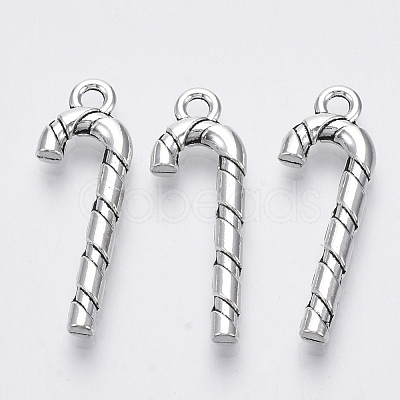 Tibetan Style Alloy Pendants X-TIBE-N010-40AS-RS-1