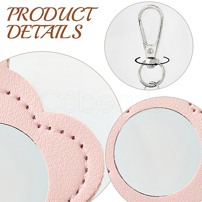 2Pcs 2 Colors PU Leather Pendant Decorations HJEW-CL0001-16B-1