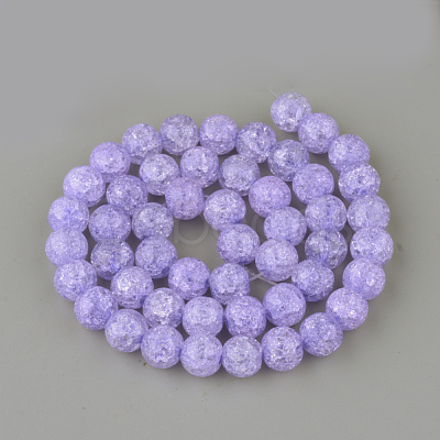 Synthetic Crackle Quartz Beads Strands X-GLAA-S134-10mm-15-1