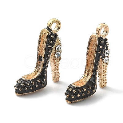 2Pcs Alloy Enamel Stilettos Pendants ENAM-YW0002-30A-1