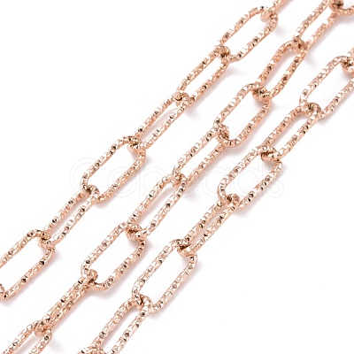 304 Stainless Steel Paperclip Chains CHS-A007-01RG-1