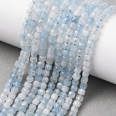Natural Aquamarine Beads Strands G-L587-C02-01-1