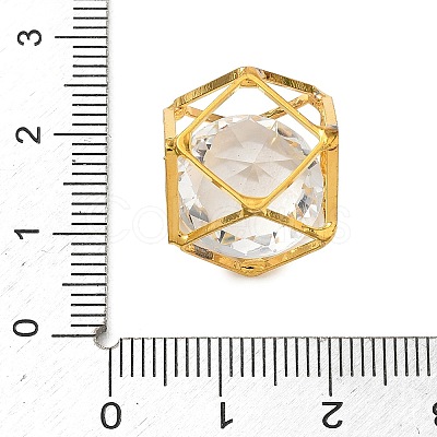 Brass & Glass Pendants KK-CBA74BF-04G-1