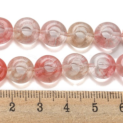 Cherry Quartz Glass Beads Strands G-P536-A15-01-1