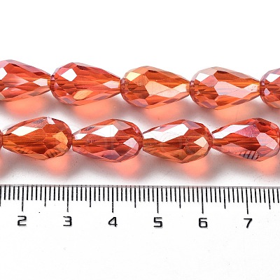 Electroplate Glass Beads EGLA-R006-15x10mm-M-1