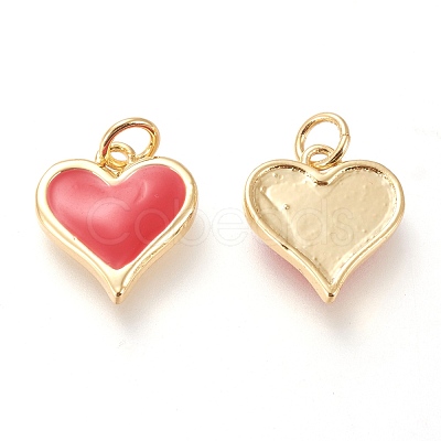 Real 18K Gold Plated Brass Charms KK-L006-019C-1