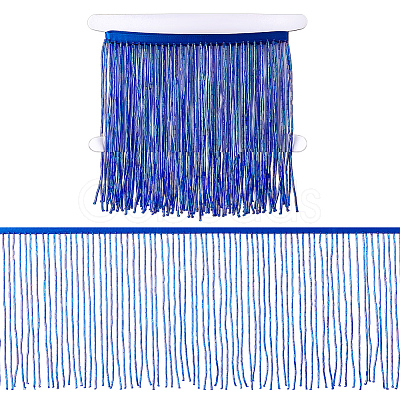 1 Yard Glass Seed Bead Tassel Ribbon OCOR-NB0002-18-1