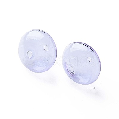 Transparent Handmade Blown Glass Globe Beads GLAA-T012-52B-1