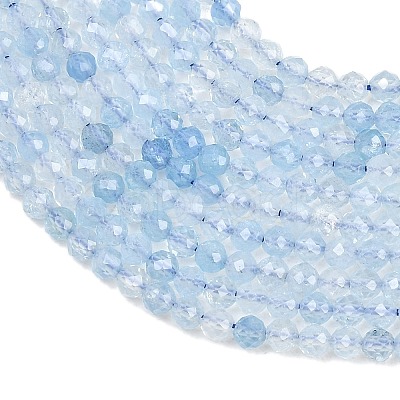 Natural Aquamarine Beads Strands G-RM250101-B31-1