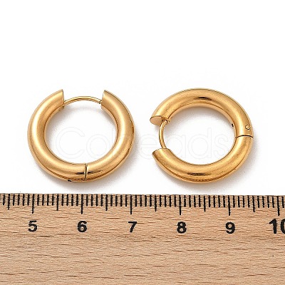 202 Stainless Steel Polishing Hoop Earrings EJEW-M106-02G-02-1