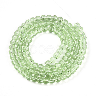 Transparent Glass Beads Strands GLAA-T032-T4mm-17-1
