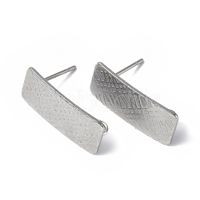 Non-Tarnish 304 Stainless Steel Stud Earring Finding STAS-B034-10P-1