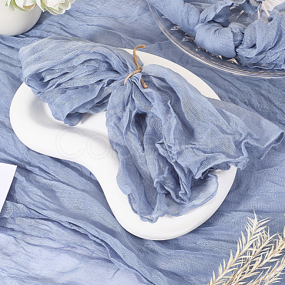 Wrinkled Polyester Dinner Cloth Napkins AJEW-WH20020-115C-1