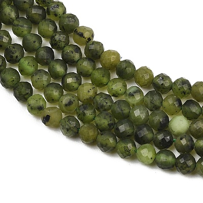 Natural Canadian Jade Beads Strands G-C281-A01-4mm-1