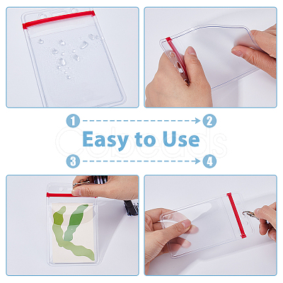 Waterproof PVC Resealable Bags ABAG-WH0035-062-1
