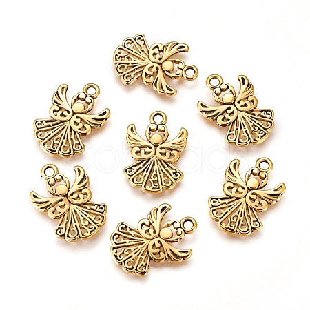 Tibetan Style Alloy Pendants TIBEP-A22571-AG-FF-1