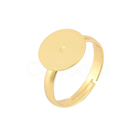 Brass Adjustable Ring Components KK-A272-03C-G-1