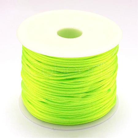 Nylon Satin Rattail Cords NWIR-R025-1.0mm-F231-1