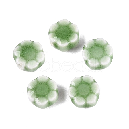 Vintage Handmade Porcelain Beads PORC-N013-25-15-1