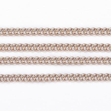Ion Plating(IP) 304 Stainless Steel Twisted Chains CHS-H007-70RG-1