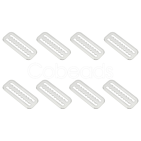 8Pcs Belt 316 Stainless Steel Slide Buckles STAS-UN0051-32-1