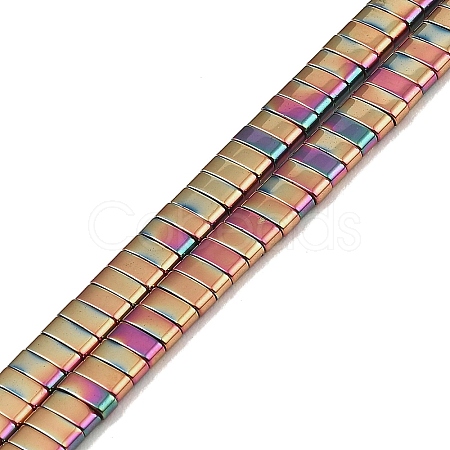 Electroplated Non-magnetic Synthetic Hematite Beads Strands G-G089-A02-07-1