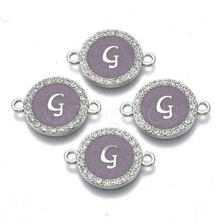 Alloy Enamel Links Connectors ENAM-TAC0003-01S-01G-1