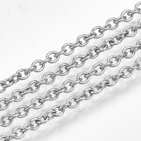 Tarnish Resistant 304 Stainless Steel Cable Chains CHS-S005-04-1
