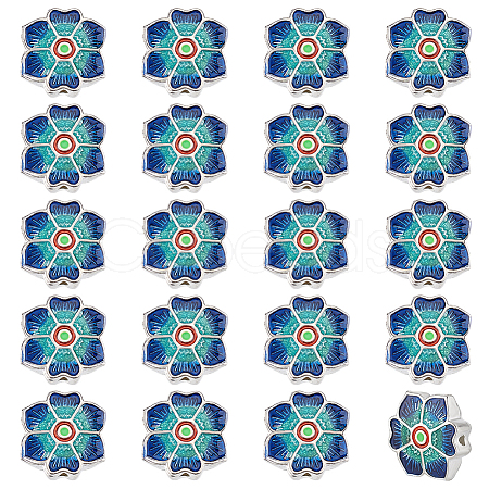 20Pcs Alloy Enamel Beads ENAM-PH0002-92-1