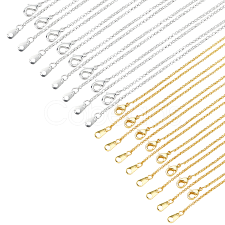 Brass Chain Necklace Making NJEW-FH0001-02-1