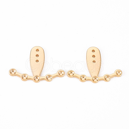 Brass Stud Earring Findings KK-Q766-016-NF-1