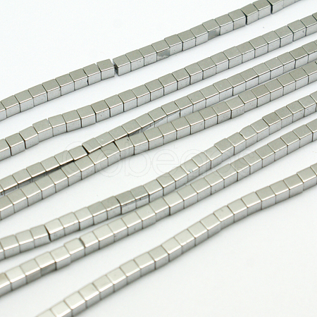 Non-magnetic Synthetic Hematite Beads Strands X-G-E098-2mm-5-1