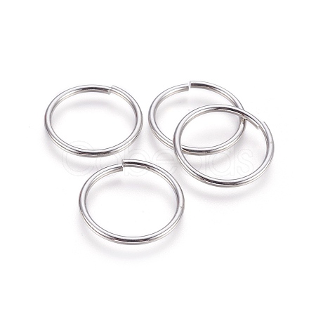 Tarnish Resistant 304 Stainless Steel Saw Cut Open Jump Rings STAS-P212-25P-01-1