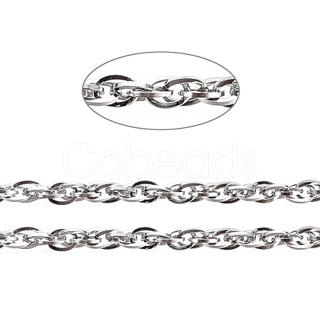 Tarnish Resistant 304 Stainless Steel Rope Chains CHS-L024-016A-1