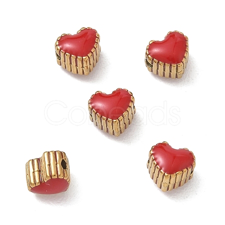 304 Stainless Steel Enamel Beads SA-CBAD60D-01G-01-1