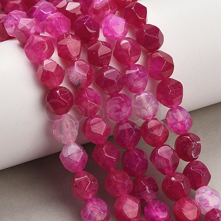Natural Agate(Dyed & Heated) Beads Strands G-K425-B07-01-1