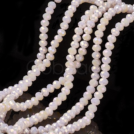 Electroplate Glass Beads Strands EGLA-A034-J4mm-T06-1