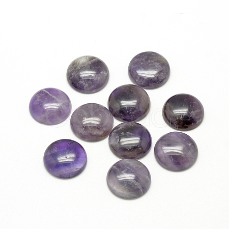 Natural Amethyst Cabochons X-G-R416-10mm-30-1