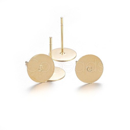 304 Stainless Steel Stud Earring Findings STAS-P210-45G-02-1