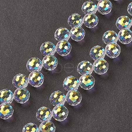 Transparent Glass Beads Strands GLAA-G096-01D-1