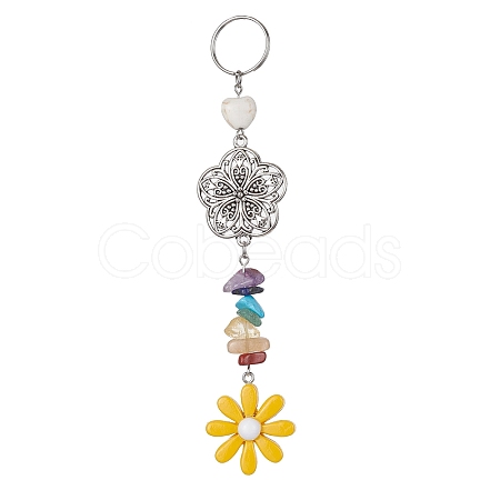 Flower Resin Keychains KEYC-JKC00556-02-1