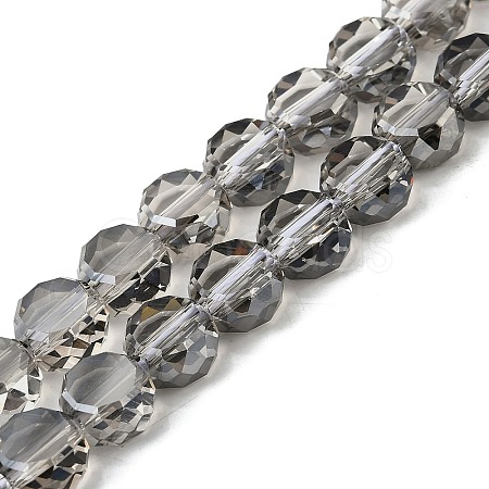Electroplate Glass Beads Strands X-EGLA-L045-G-PL04-1